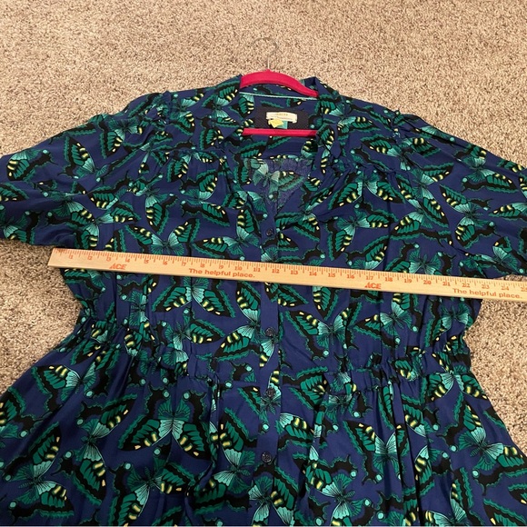 Women’s 2X | Maeve | Anthropologie
Blue, Navy, Yellow, Black Butterfly Dress - Picture 12 of 13